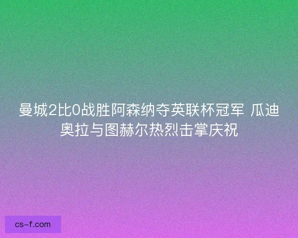 曼城2比0战胜阿森纳夺英联杯冠军 瓜迪奥拉与图赫尔热烈击掌庆祝
